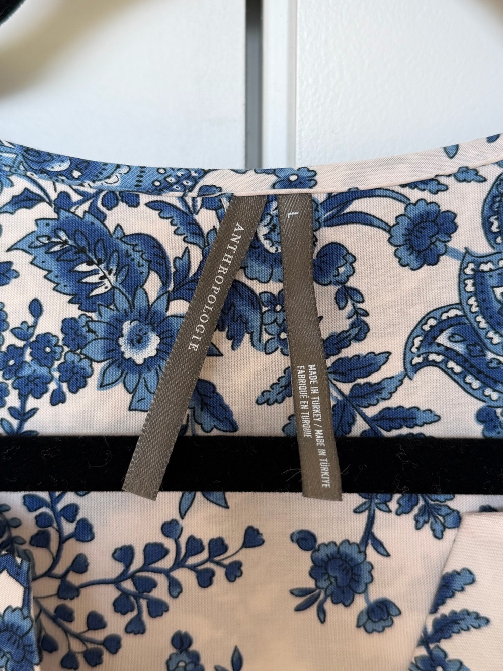 Anthropologie The Somerset Maxi Dress in Blue Floral - Picture 8 of 9